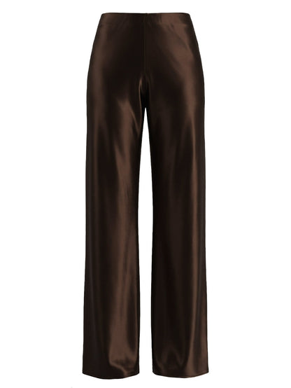 Cross-Border Amazon Acetate Satin Wide-Leg Pants For Women, Light Luxury High-End Casual Pants, High-Waisted Drapey Straight-Leg Long Pants