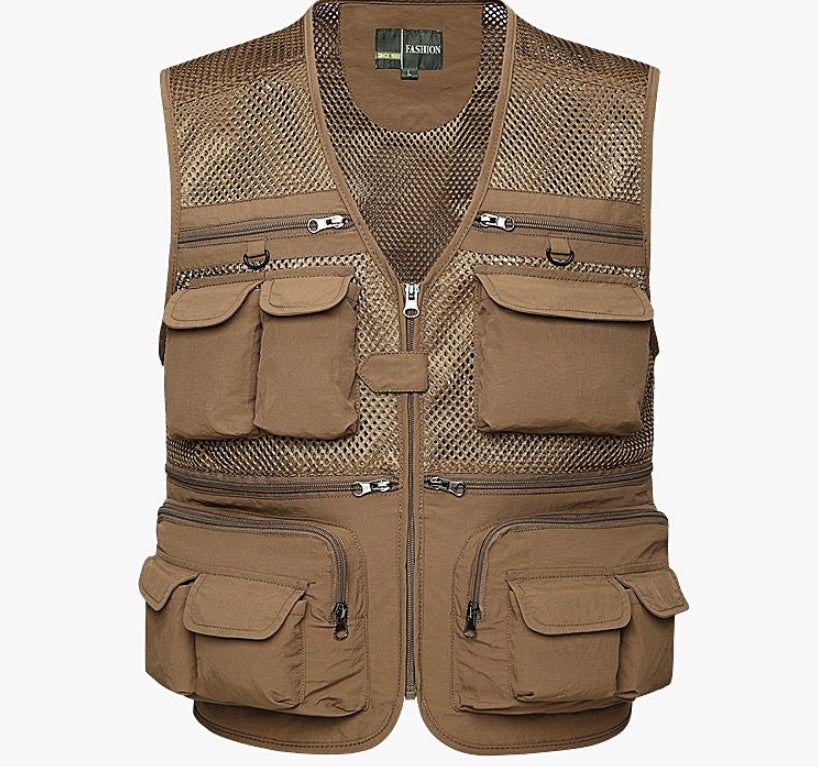 Multi-pocket Men's Professional Photography Vest