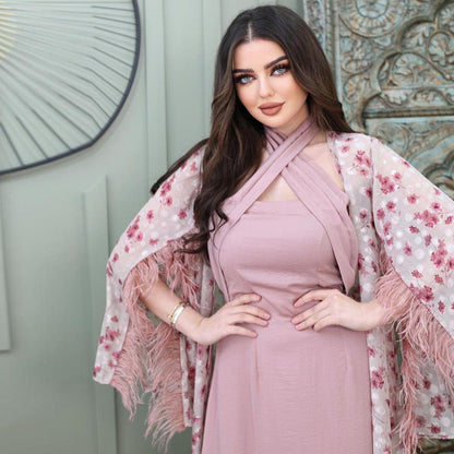 Celebrity Camel Dress With Neck