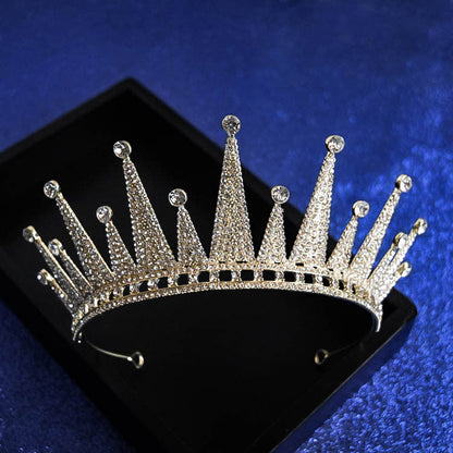 Luxury Sparkling Crystal Floral Bridal Jewelry Sets Rhinestone Tiaras Crown
