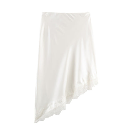 Elegant Silk-textured Skirt For Women