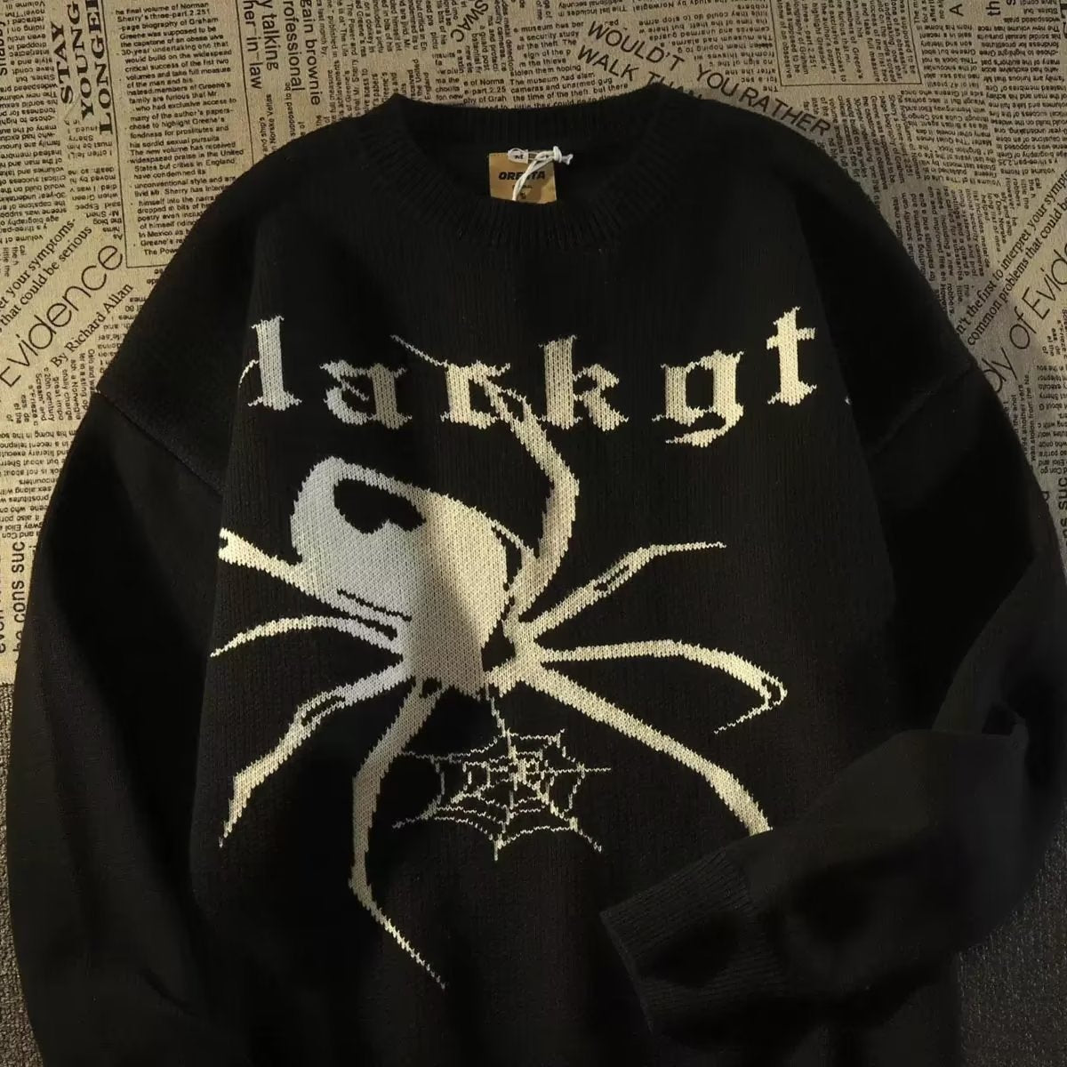 American High Street Vintage Spider Knitted Sweater