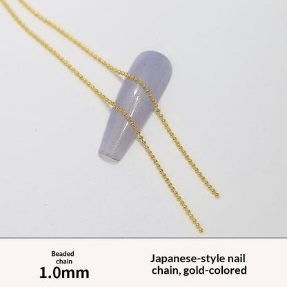 Japanese-style Nail Art Chain Accessory Metal Bead Chain