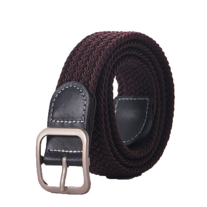 Stretchy Seamless Woven Denim Canvas Belt