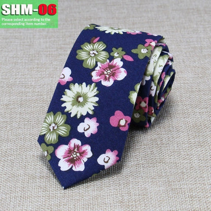 Narrow Casual Patterned Tie For Men