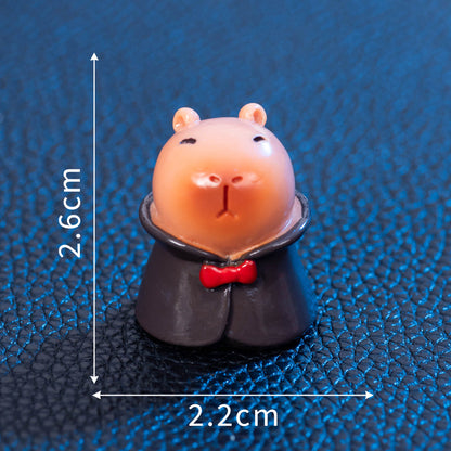Micro Landscape Halloween Cute Capybara Resin Decorations