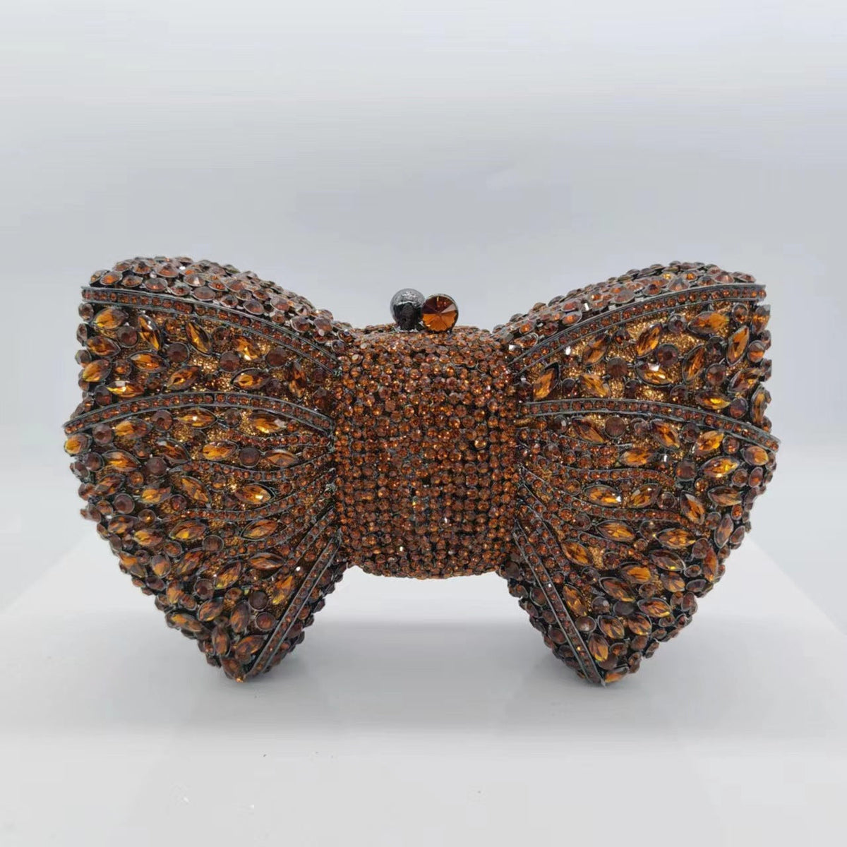 Bow Diamond Evening Bag Rhinestone Clutch