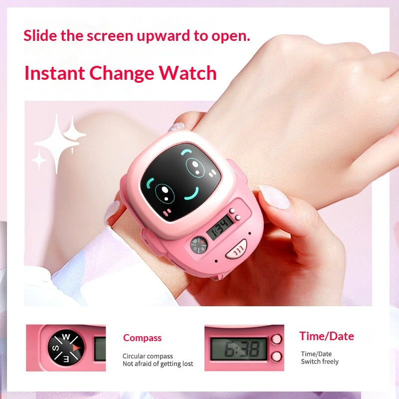 Kids Watch Intercom With Sliding Cover Multi-functional