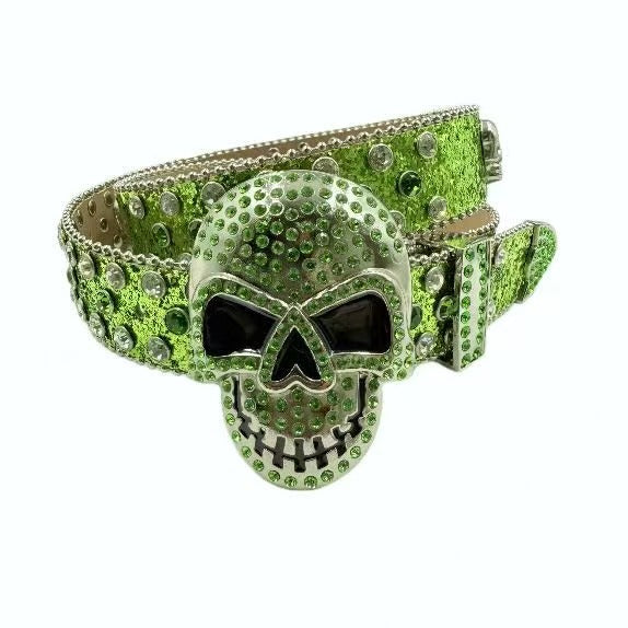 Halloween Subculture Skull Hip Hop Decoration Belt
