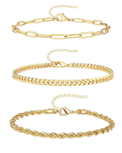 Multi-layer Light-luxury Bracelet Round-bead Chain Anklet