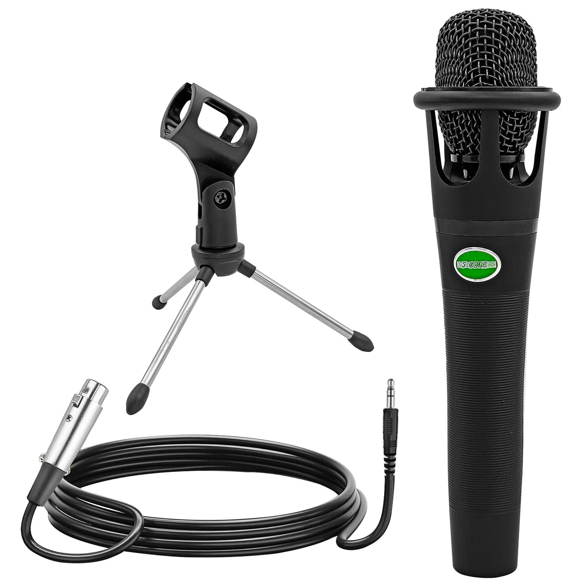 5 Core Handheld Microphone For Karaoke Singing  Dynamic Cardioid Unidirectional Vocal XLR Mic