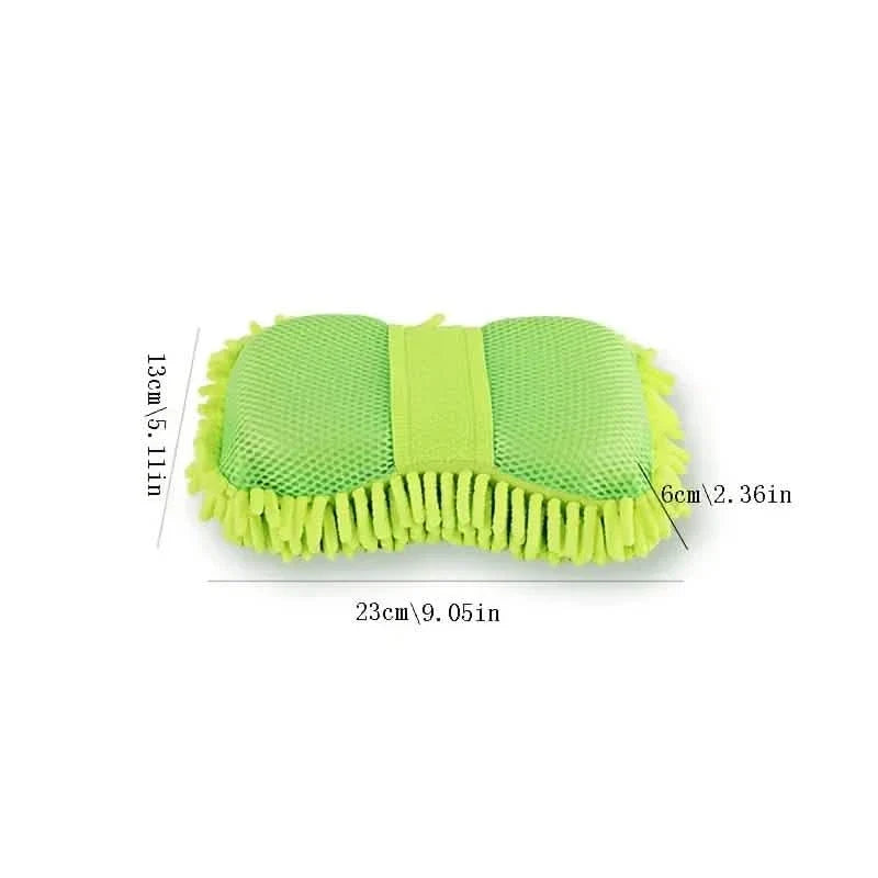 5-Pieces: Car Wash Mitt Chenille Microfiber Wash Sponge Scratch Free