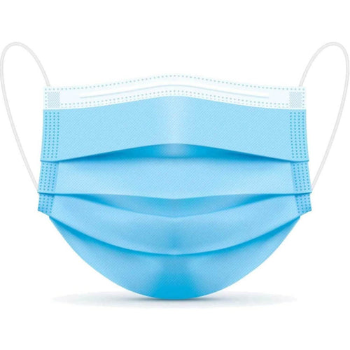 50-Pack or 100-Pack of 3 Layer Disposable Protective Face Masks