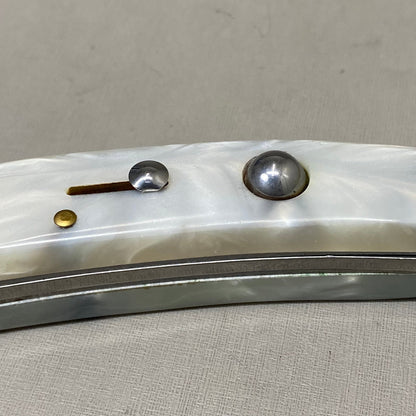 ZA@ ARMED FORCE TACTICAL Handcrafted OTF Pocket Knife  4" Blade 9" Overall Length White ST-6CWP