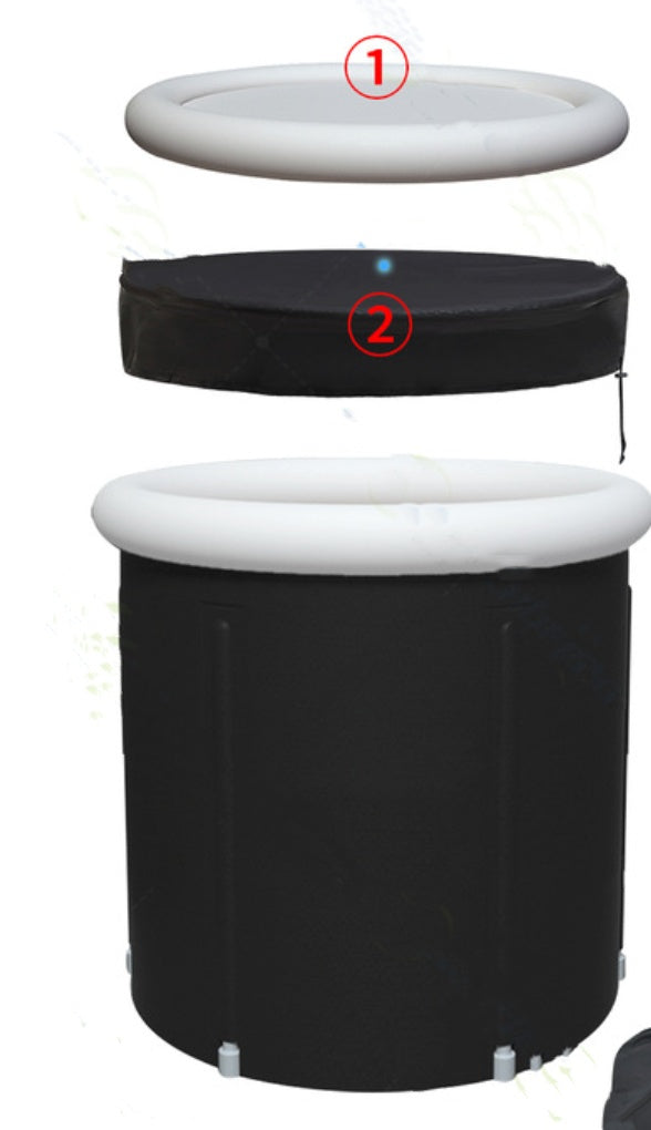 Portable Inflatable Ice Bath Tub Foldable PVC for Recovery