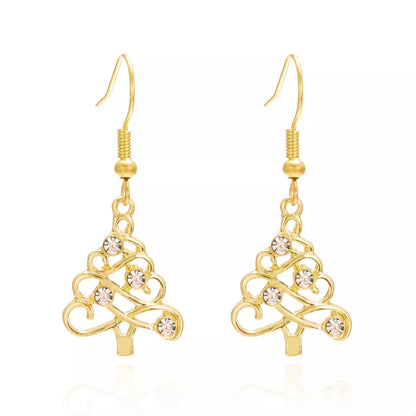 Christmas Tree Shape Dangle Earrings