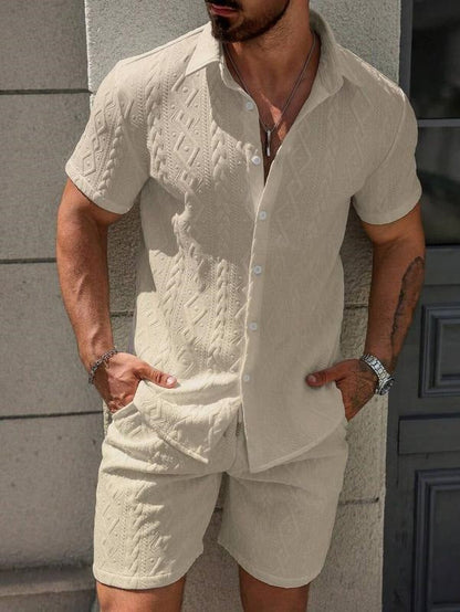 Fashionable Mens Casual Shirt Set