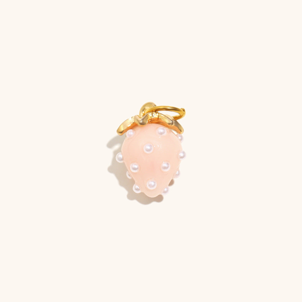 Stainless Steel Corn Pendant Plated With 18K Gold