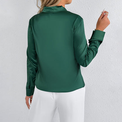 Women's Summer Satin Blouse