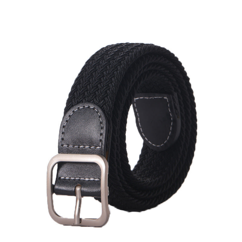 Stretchy Seamless Woven Denim Canvas Belt