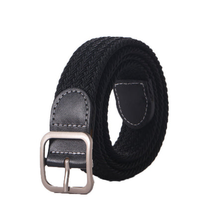 Stretchy Seamless Woven Denim Canvas Belt