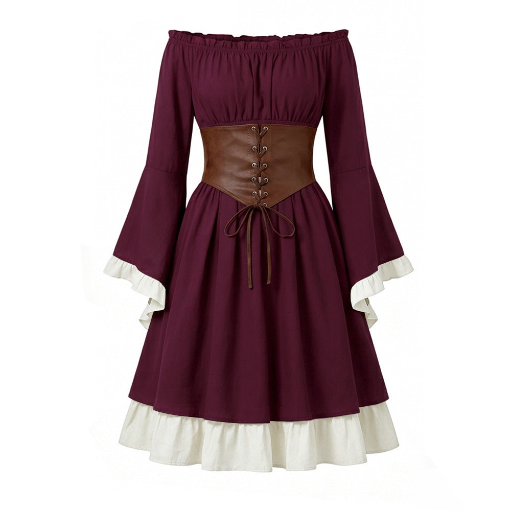 Halloween Costume Binding Corset Medieval Dress
