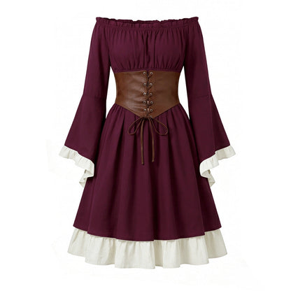 Halloween Costume Binding Corset Medieval Dress