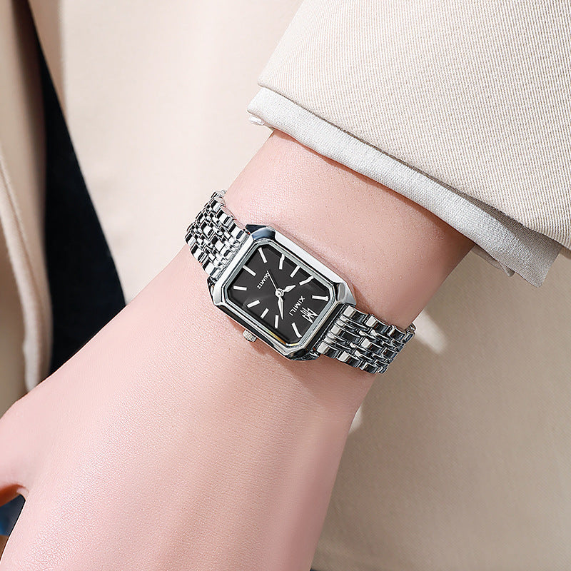Square Ladies' Steel-band Watch