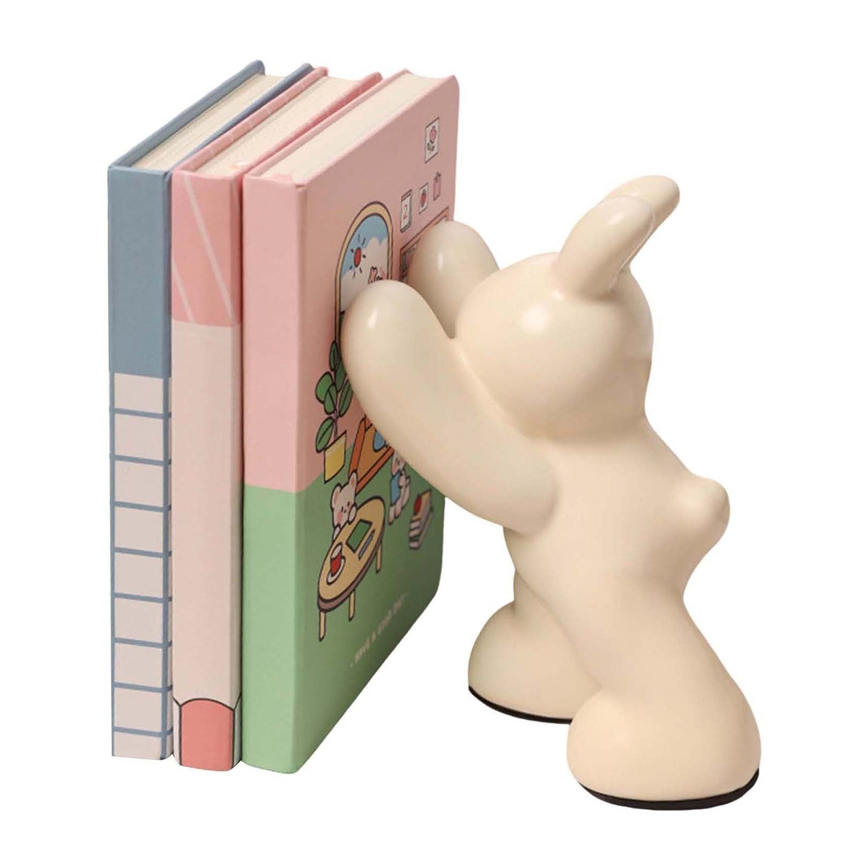 Animal Figurine Ceramic Bookends – Decorative CD & DVD Holders