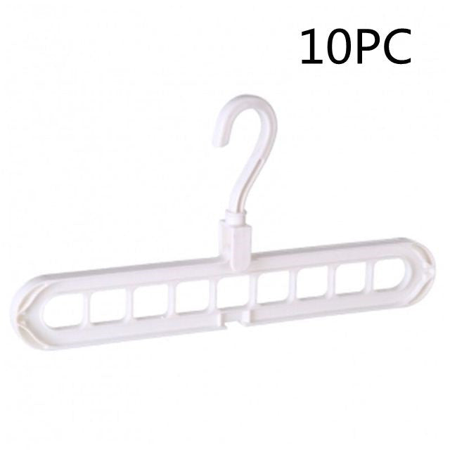 Plastic Clothes Hanger with Storage Hook