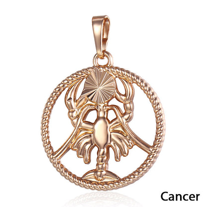 Twelve zodiac pendants