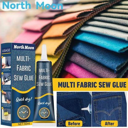 North Moon Fabric Sewing Glue Special Glue For Clothes Printing Pants Insoles Jeans Hole Fabric Glue
