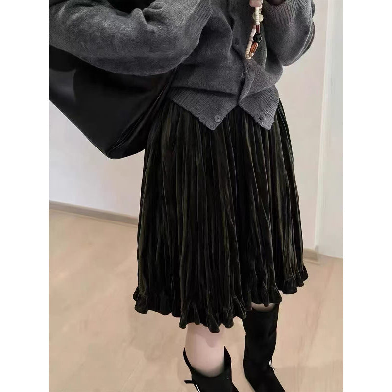 Designed Pleated Skirt For Women