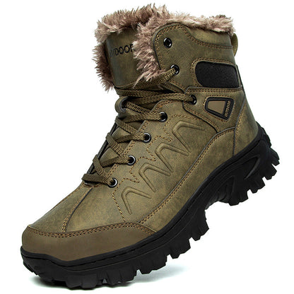 Men's Plus Size Warm High Top Outdoor Cotton Shoes