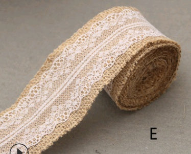 Lace Linen Roll, 5CM Wide, DIY Christmas Decor