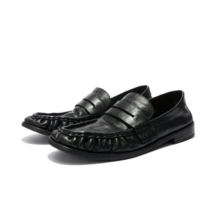 Mapi Neri Soft Crinkled Washed Leather Loafers