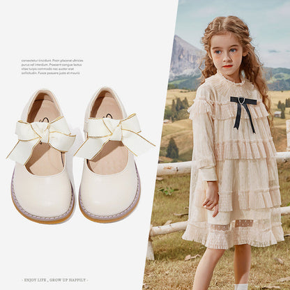 Children princess shoes girls leather shoes