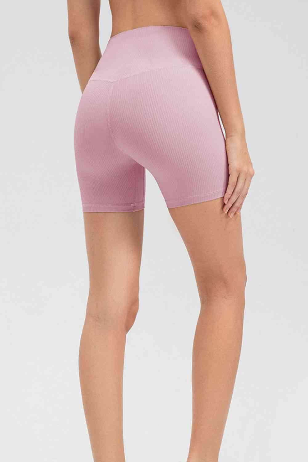 Wide Waistband Slim Fit Sports Shorts for Active Lifestyle