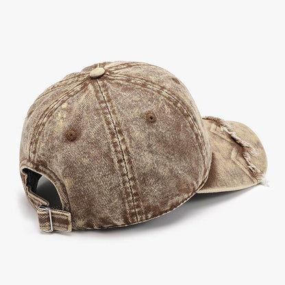 Fringe Adjustable Cotton Baseball Cap for Stylish Comfort