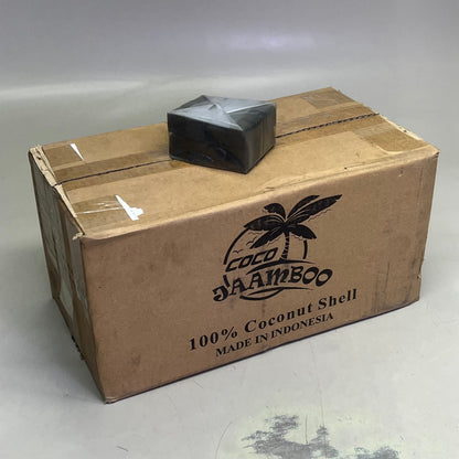 COCO JAAMBOO (240 PACK) 100% Coconut Shell Hookah Charcoal 1 KG Black