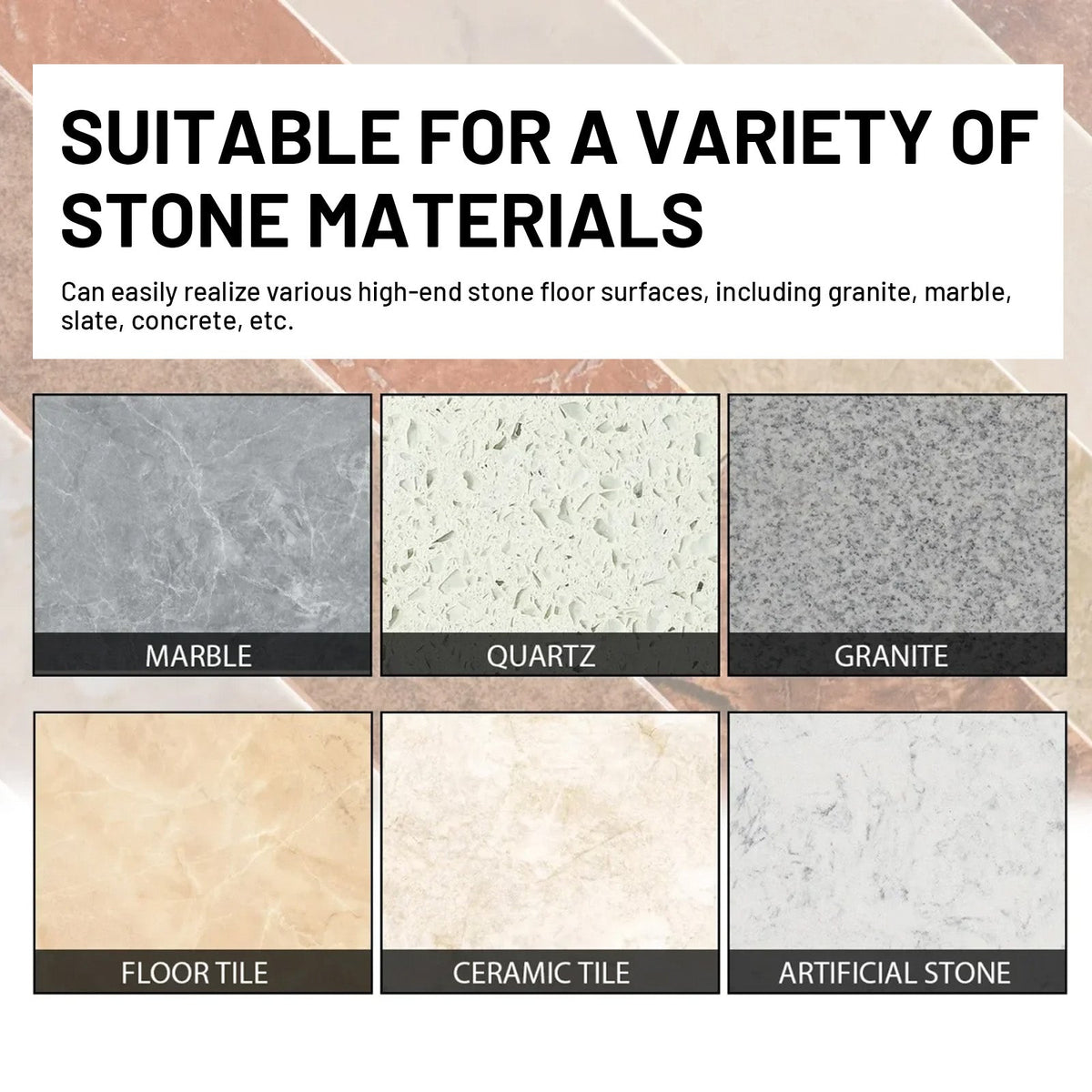 Stone Crystal Plating, Bathroom Floor Tile Clean Refresh Stone Polished Decontamination Clean