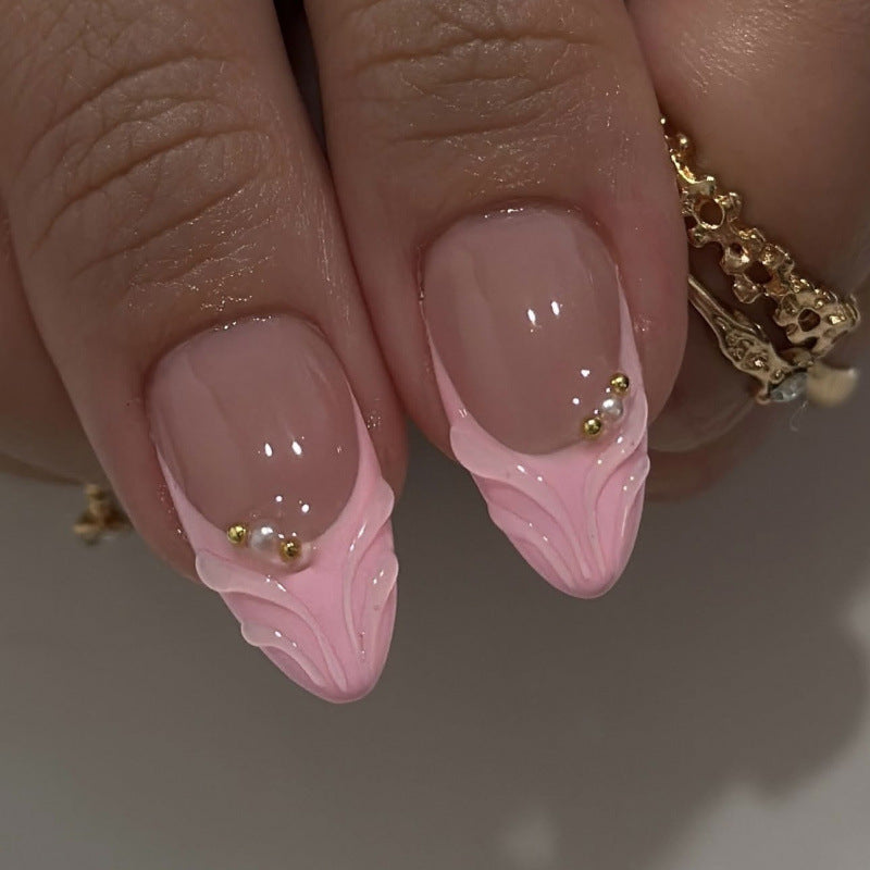 French Carved 3D Wearable Nails