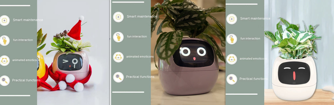 Smart AI Planter with Expressions and Sensors