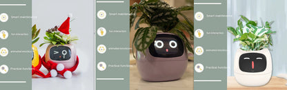 Smart AI Planter with Expressions and Sensors