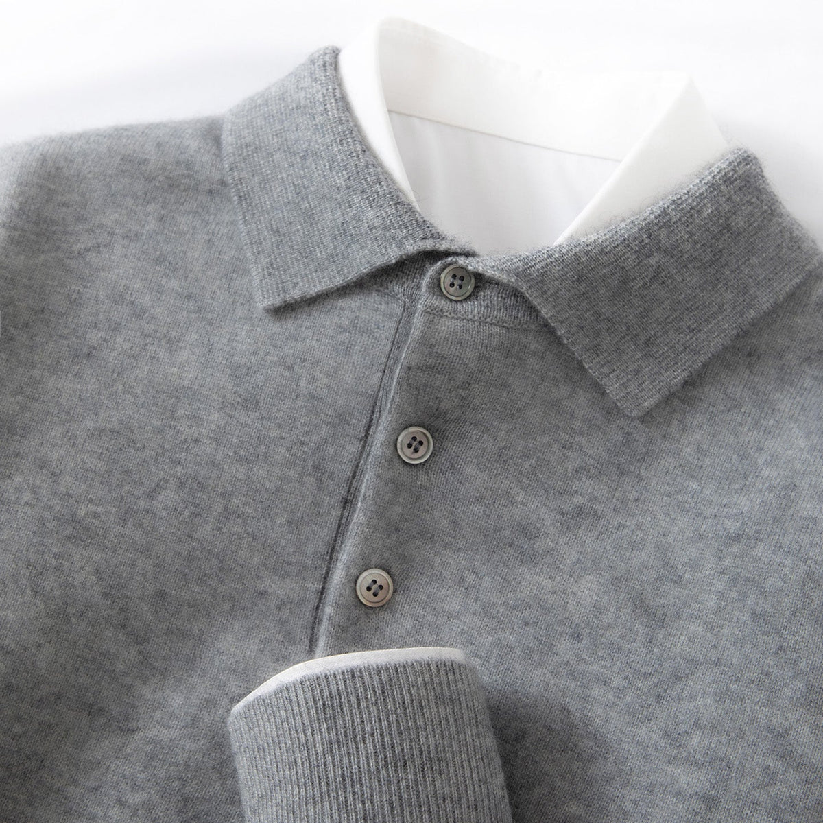 Mens Polo-Neck Business-Casual Knitted Base Layer New Arrival