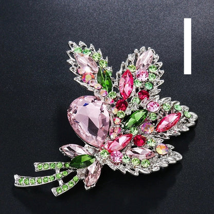 Ladies Zircon Brooch Dress Jacket Accessories