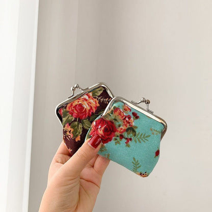 Retro Mini Canvas Coin Purse