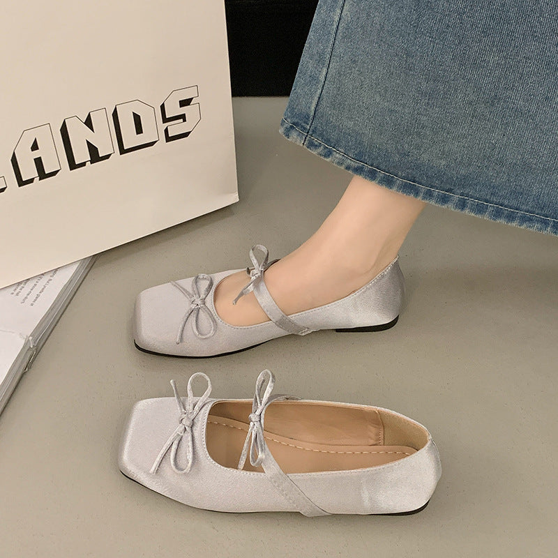 Fashionable All-match Square Head Pumps Women