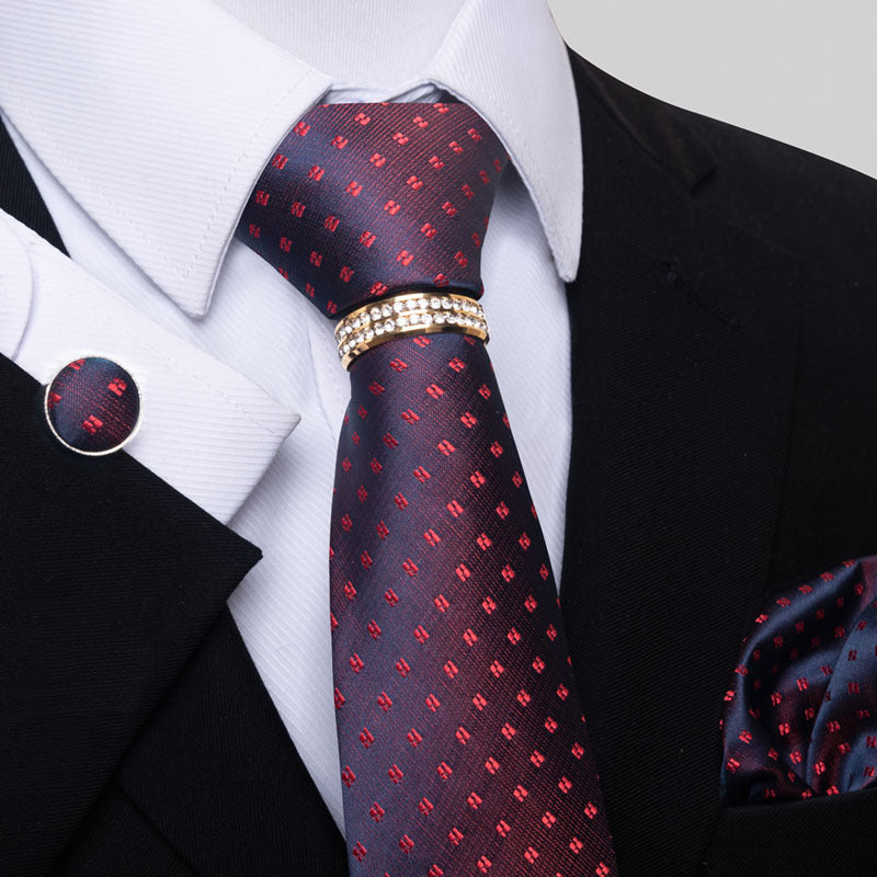 Multi Colored Striped Floral Mens Tie