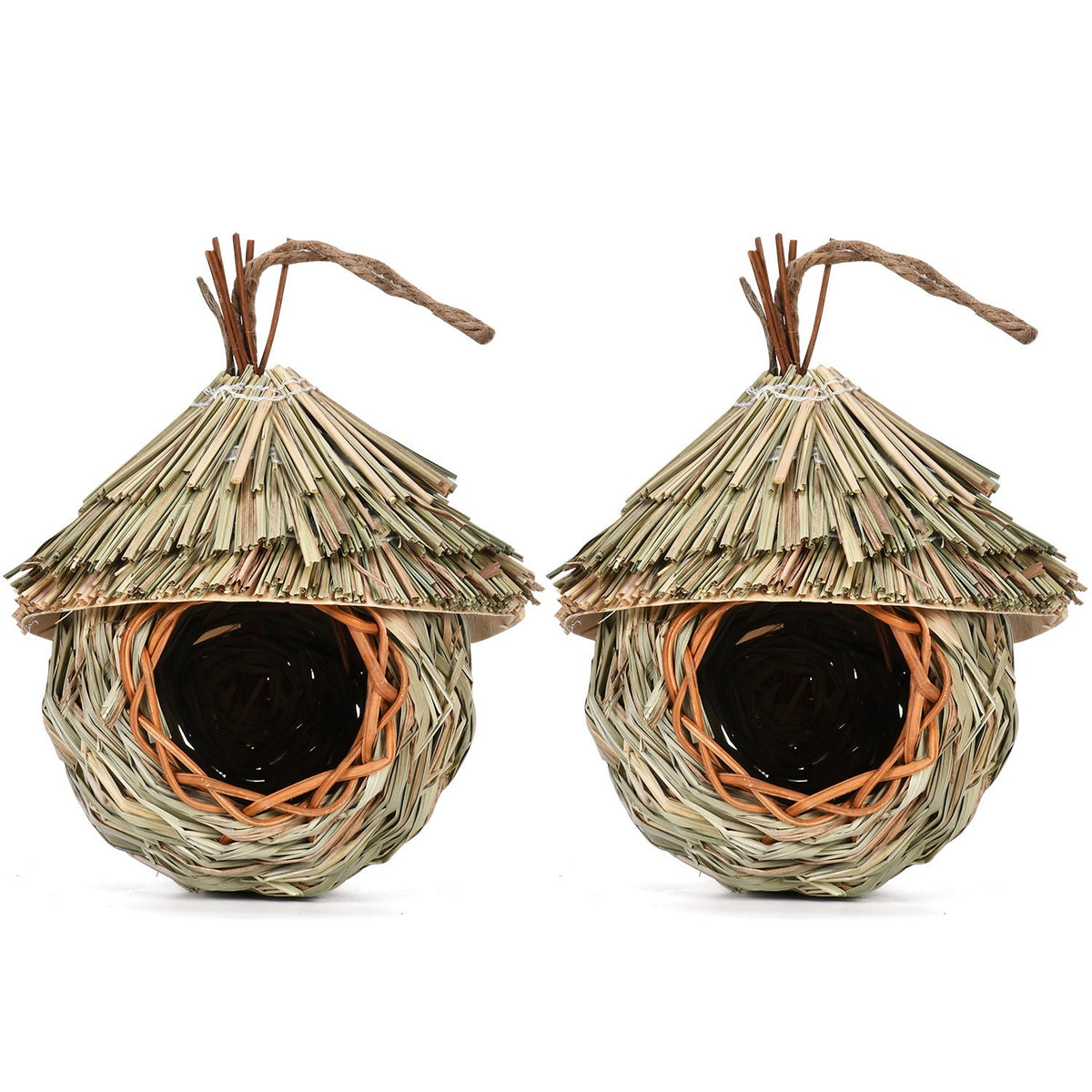 Creative Hanging Straw Bird Nest Manual Environment Layout